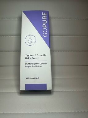goPure Tighten & Smooth Belly Cream, 4.25 fl oz (125ml)